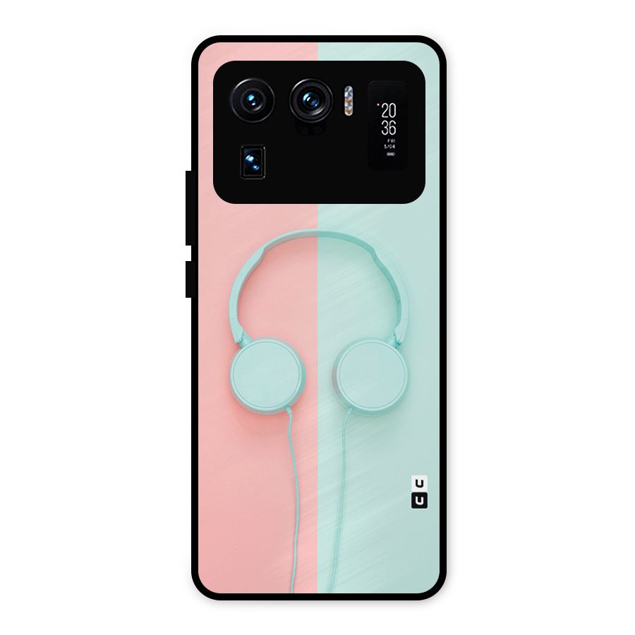 Pastel Headphones Metal Back Case for Mi 11 Ultra