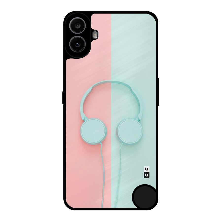 Pastel Headphones Metal Back Case for Nothing CMF Phone 1