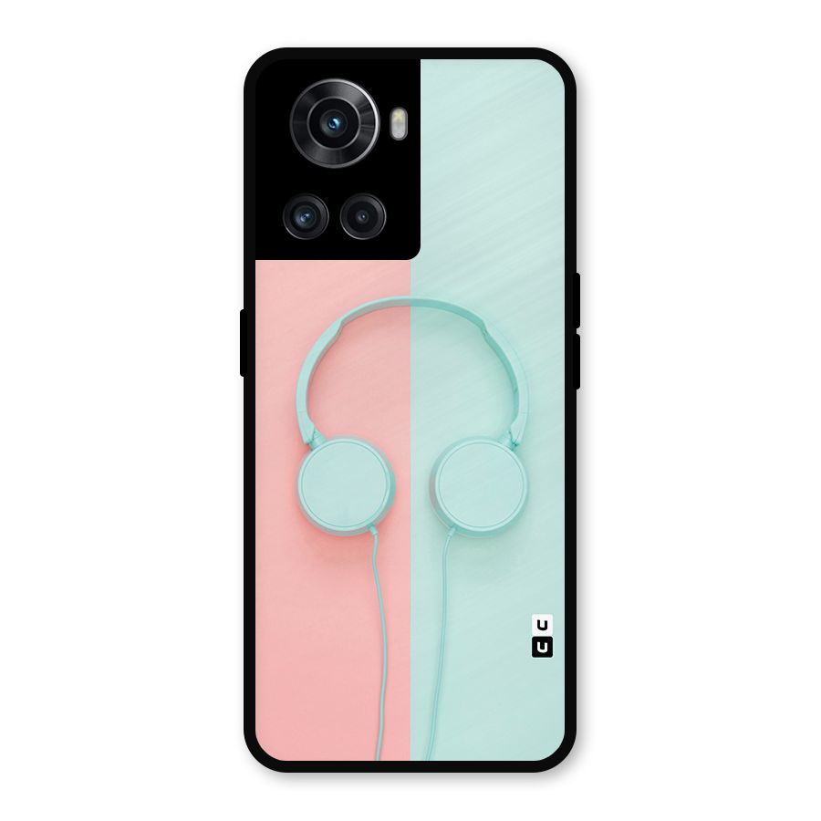 Pastel Headphones Metal Back Case for OnePlus 10R