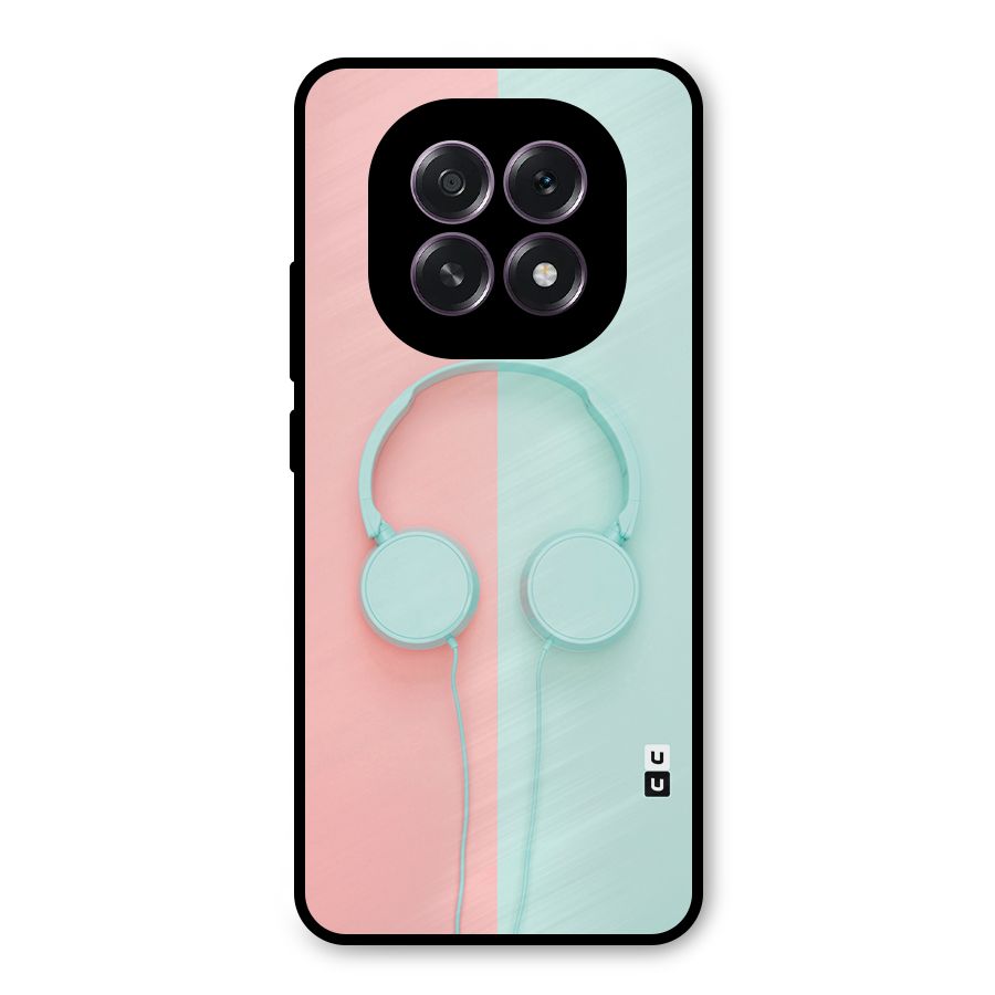 Pastel Headphones Metal Back Case for Oppo F29