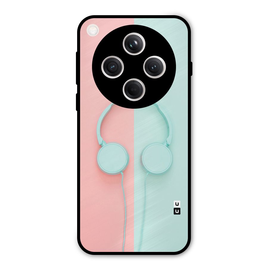 Pastel Headphones Metal Back Case for Oppo Find X8