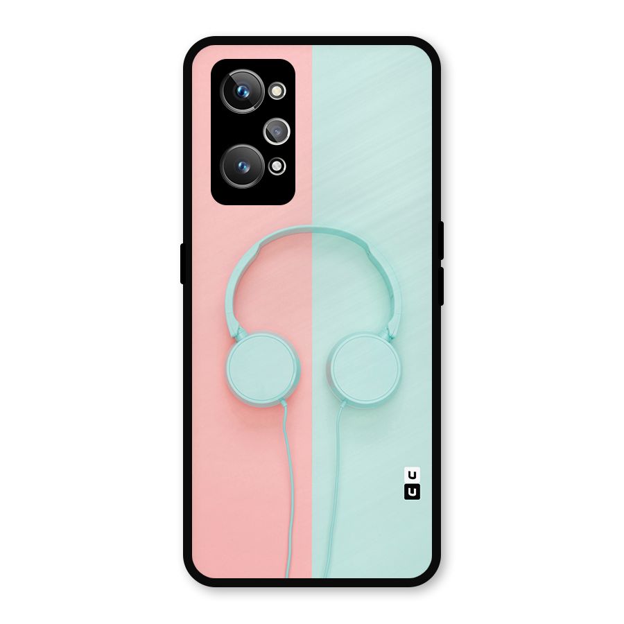 Pastel Headphones Metal Back Case for Realme GT Neo 3T