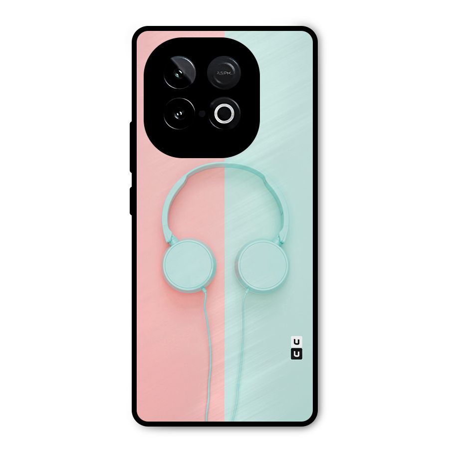 Pastel Headphones Metal Back Case for iQOO Neo 10