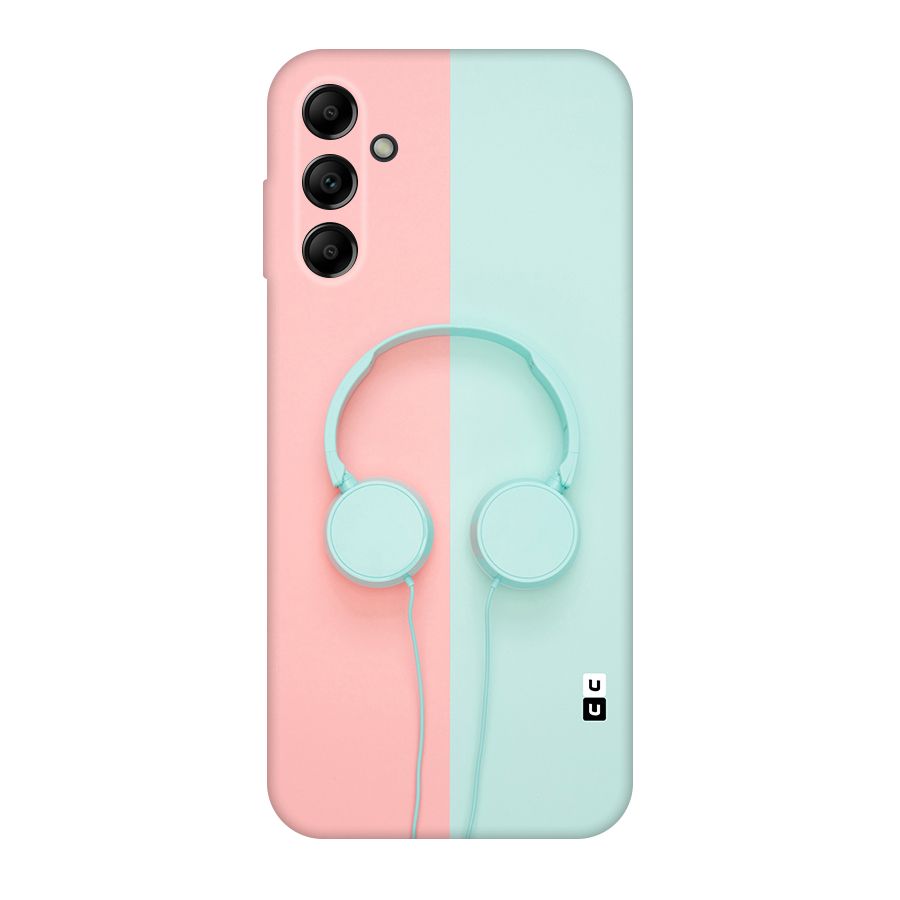 Pastel Headphones Original Polycarbonate Back Case for Galaxy A14 5G