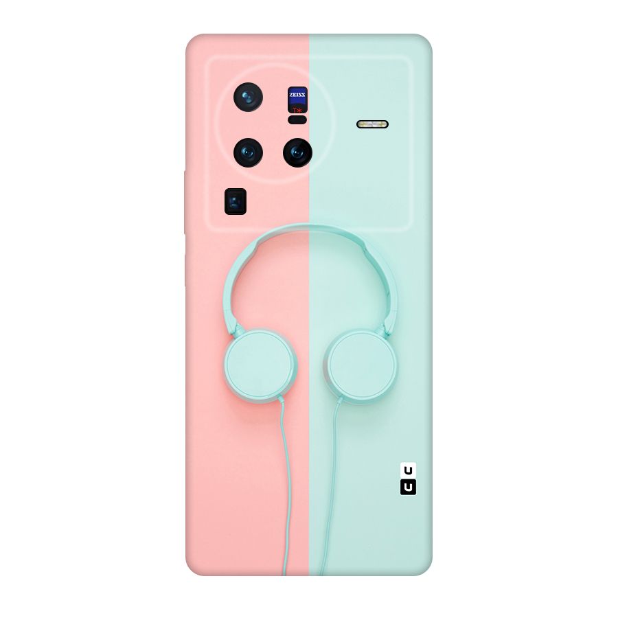 Pastel Headphones Original Polycarbonate Back Case for Vivo X80