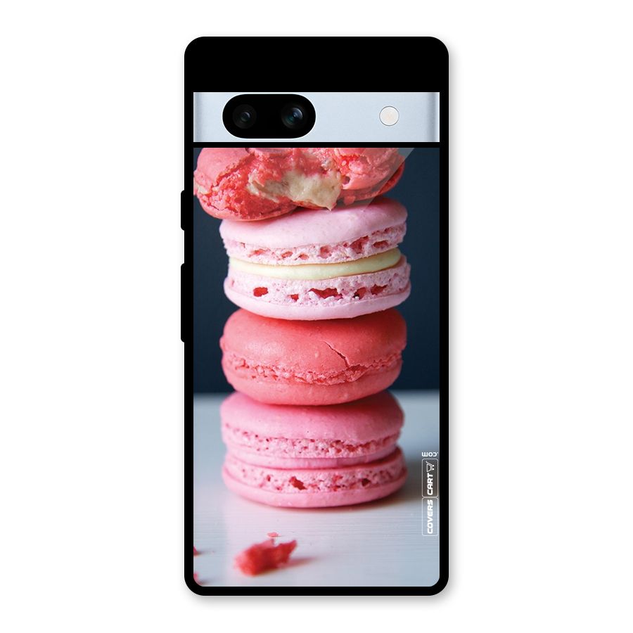 Pastel Macroons Glass Back Case for Google Pixel 7a