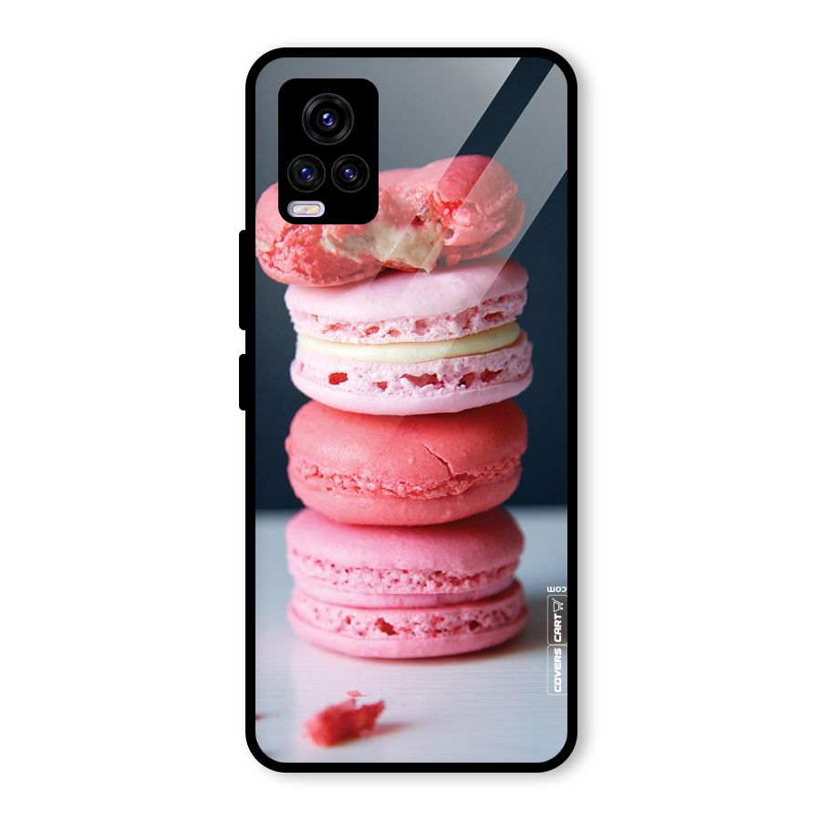 Pastel Macroons Glass Back Case for Vivo V20 2021