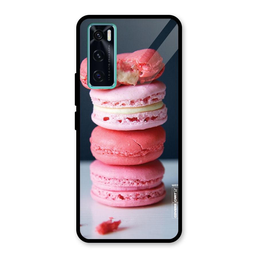 Pastel Macroons Glass Back Case for Vivo V20 SE