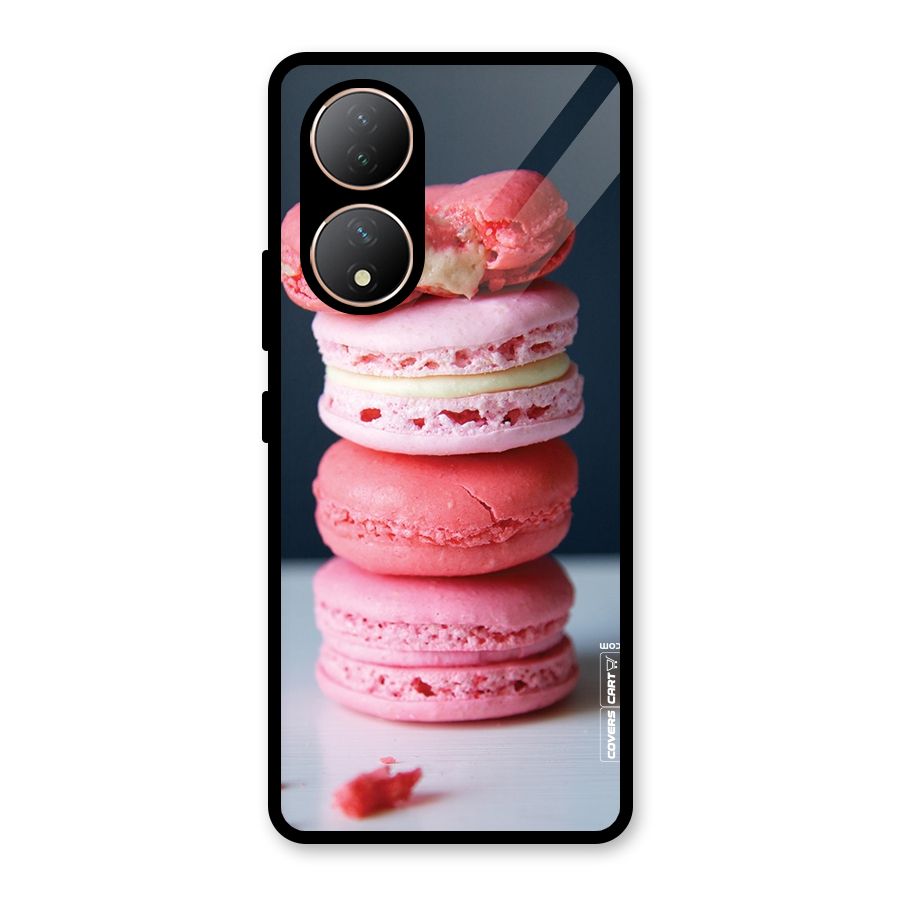 Pastel Macroons Glass Back Case for Vivo Y100A