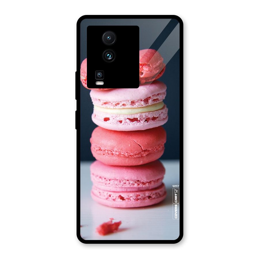 Pastel Macroons Glass Back Case for Vivo iQOO Neo 7
