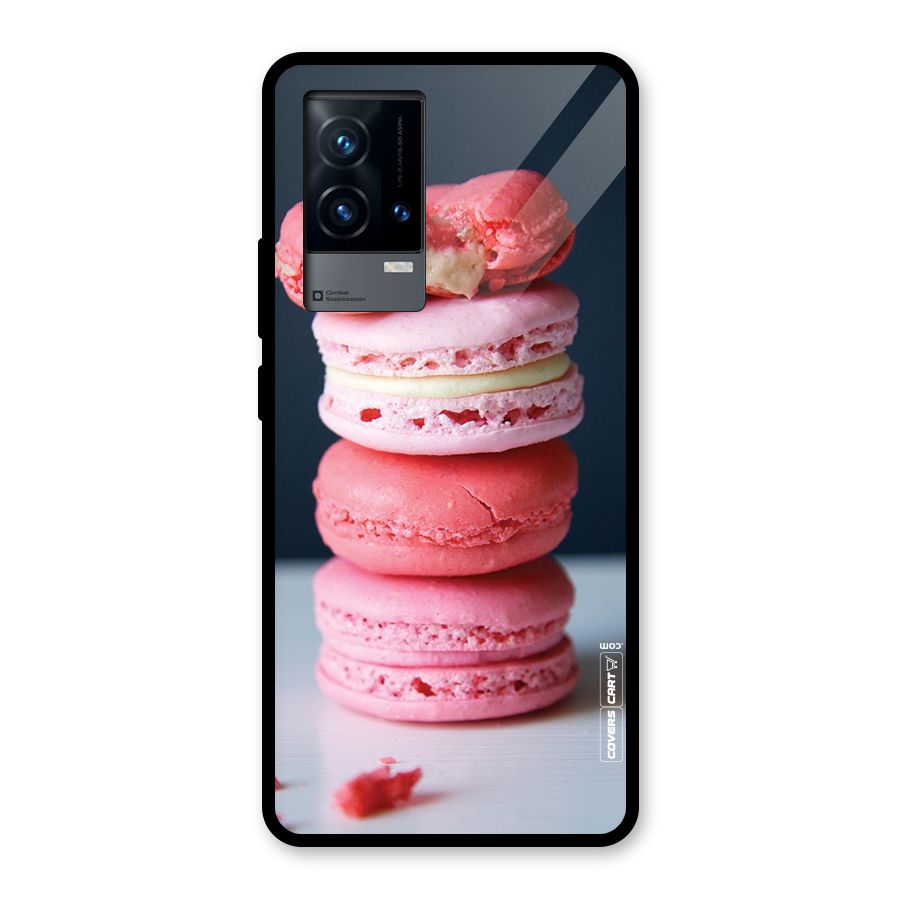 Pastel Macroons Glass Back Case for iQOO 9 5G
