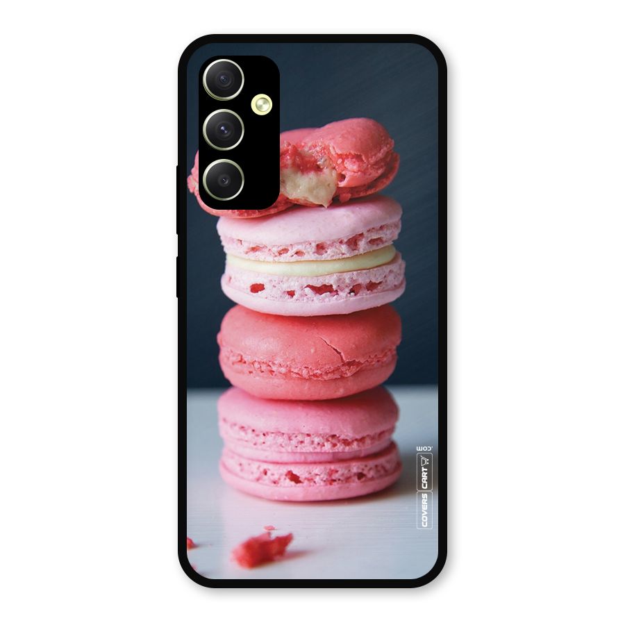 Pastel Macroons Metal Back Case for Galaxy A34