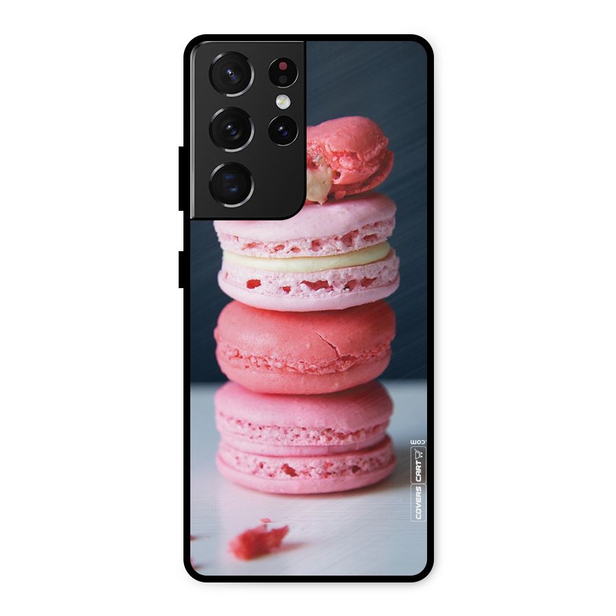 Pastel Macroons Metal Back Case for Galaxy S21 Ultra 5G