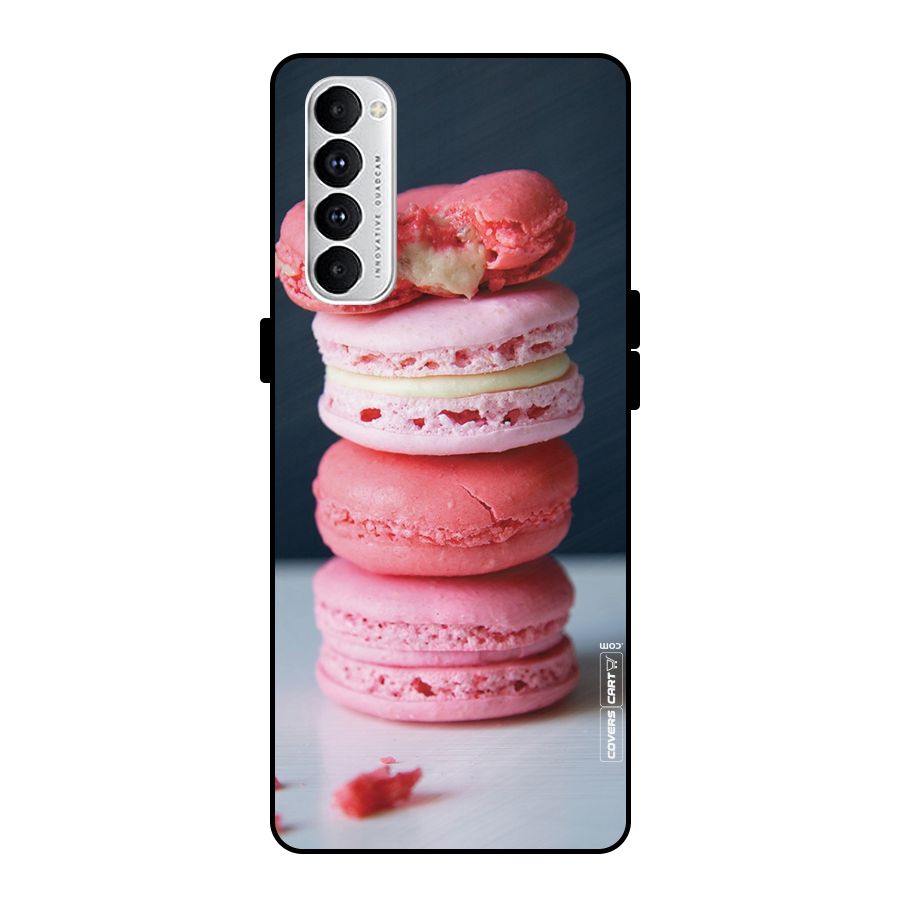 Pastel Macroons Metal Back Case for Oppo Reno4 Pro