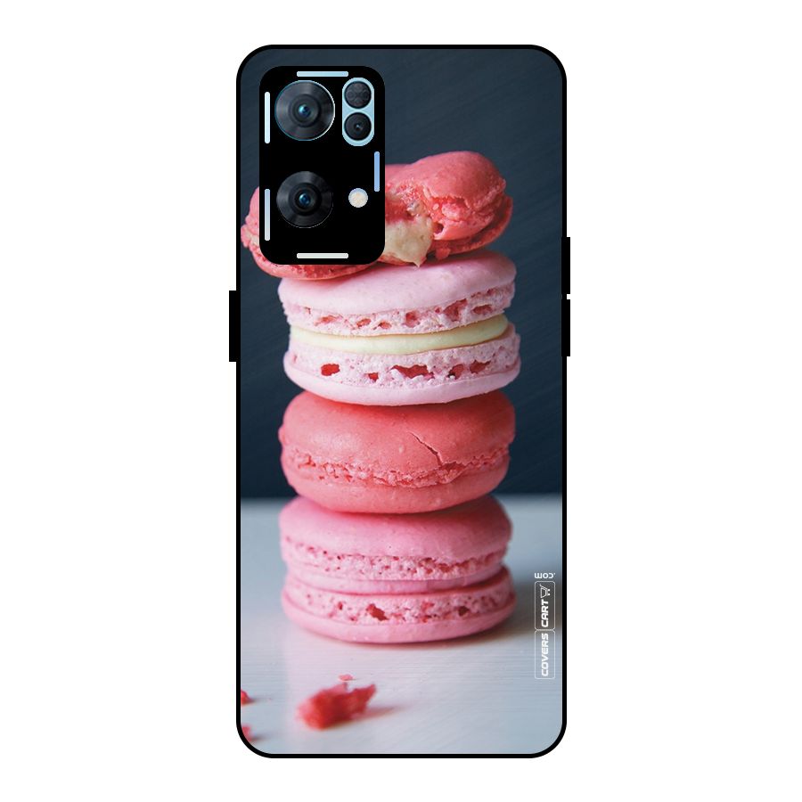 Pastel Macroons Metal Back Case for Oppo Reno7 Pro 5G