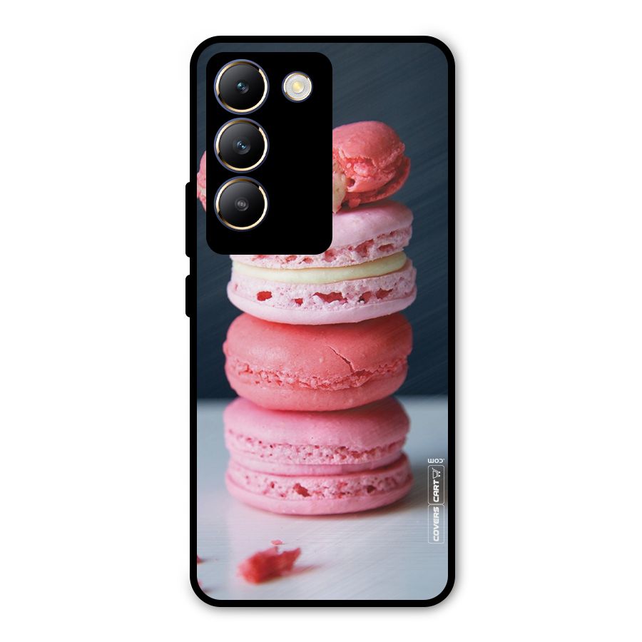 Pastel Macroons Metal Back Case for Vivo T3 5G