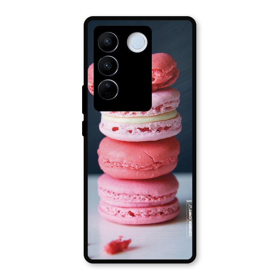 Pastel Macroons Metal Back Case for Vivo V27