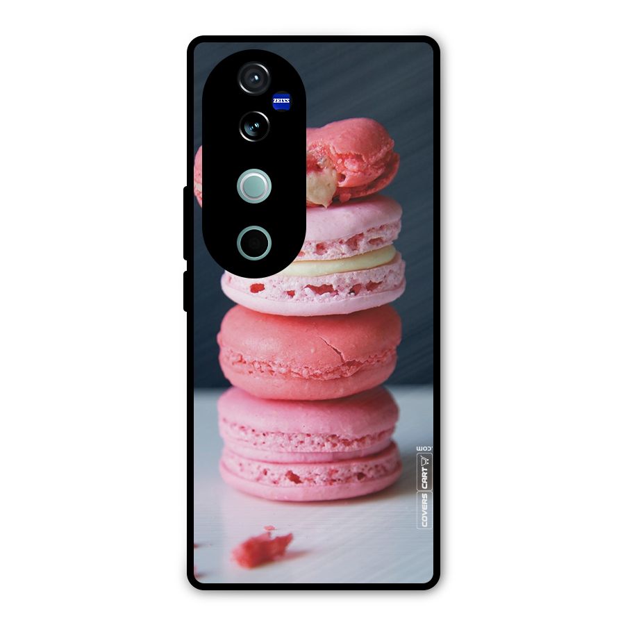 Pastel Macroons Metal Back Case for Vivo V40 Pro