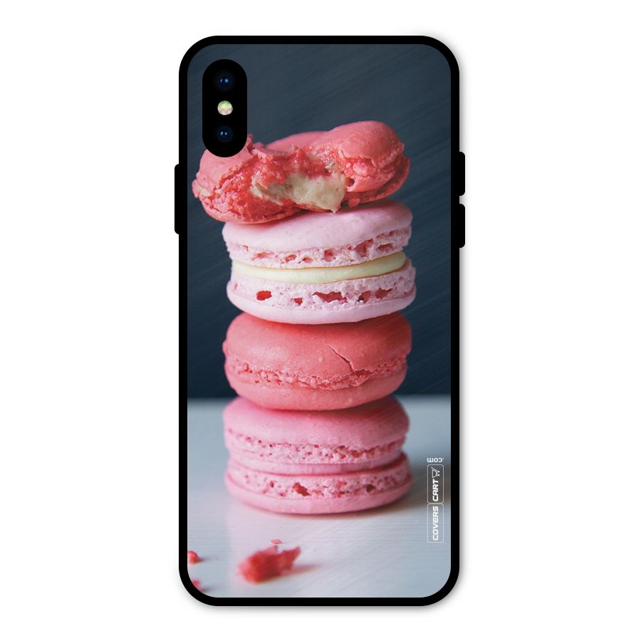 Pastel Macroons Metal Back Case for iPhone X
