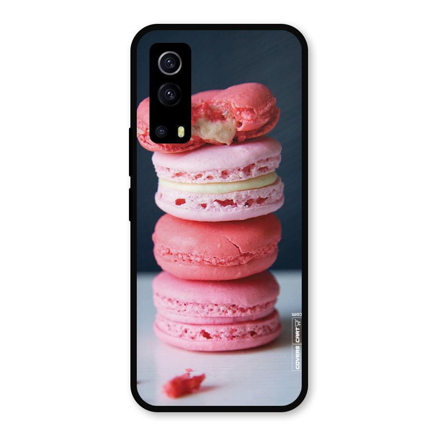 Pastel Macroons Metal Back Case for iQOO Z3