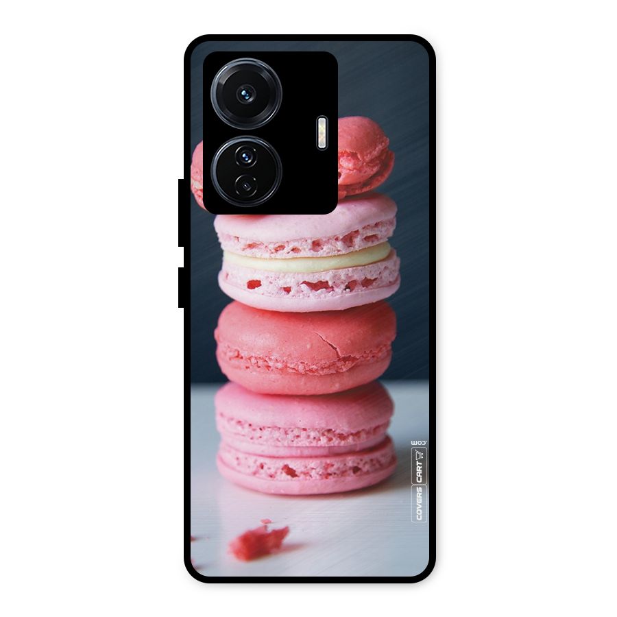Pastel Macroons Metal Back Case for iQOO Z6