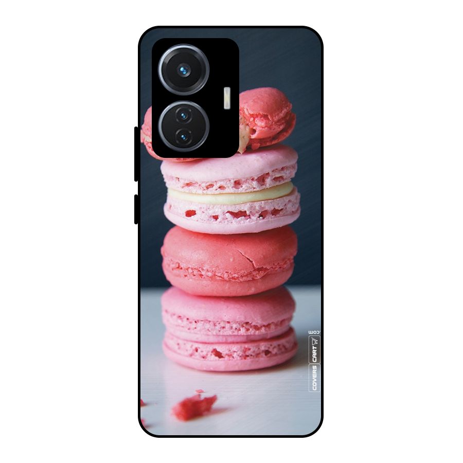 Pastel Macroons Metal Back Case for iQOO Z6 44W