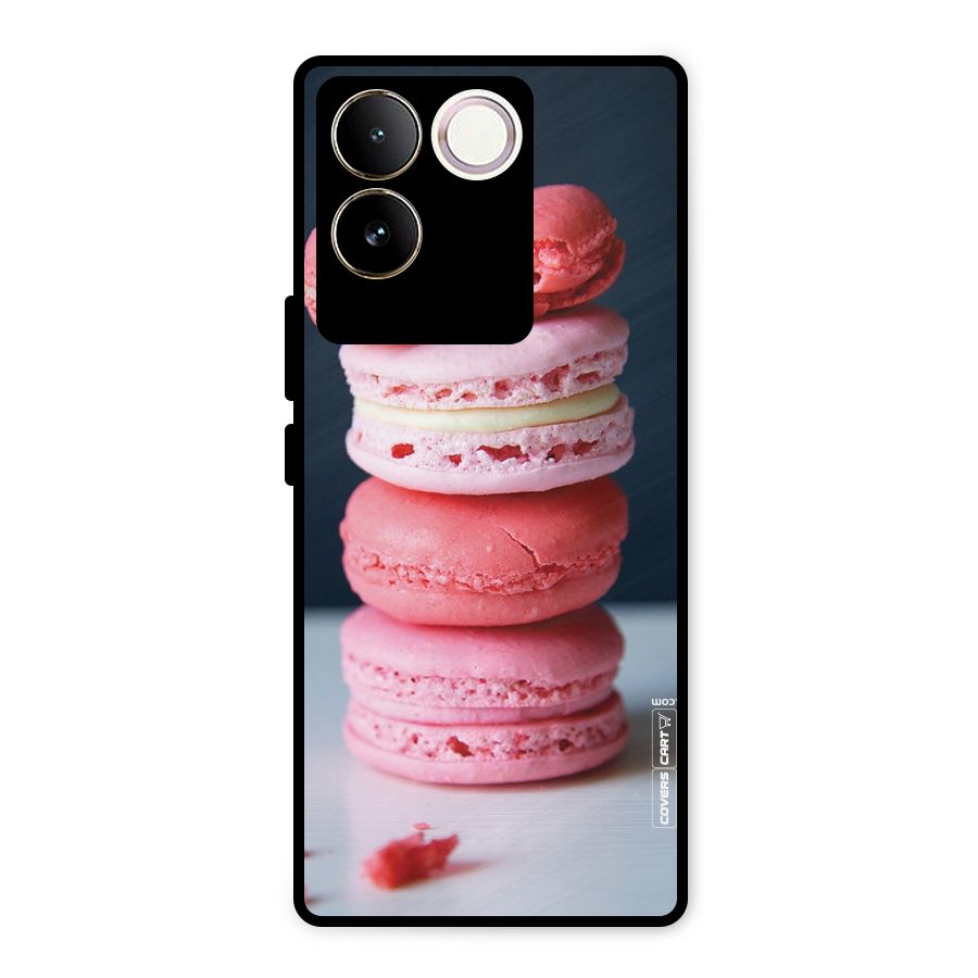 Pastel Macroons Metal Back Case for iQOO Z7 Pro