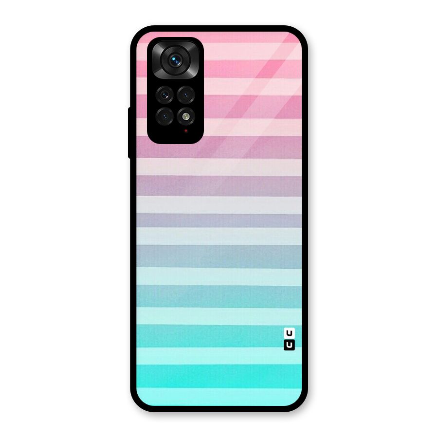 Pastel Ombre Glass Back Case for Redmi Note 11S