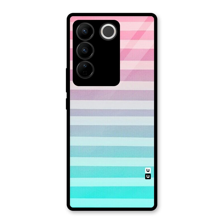 Pastel Ombre Glass Back Case for Vivo V27