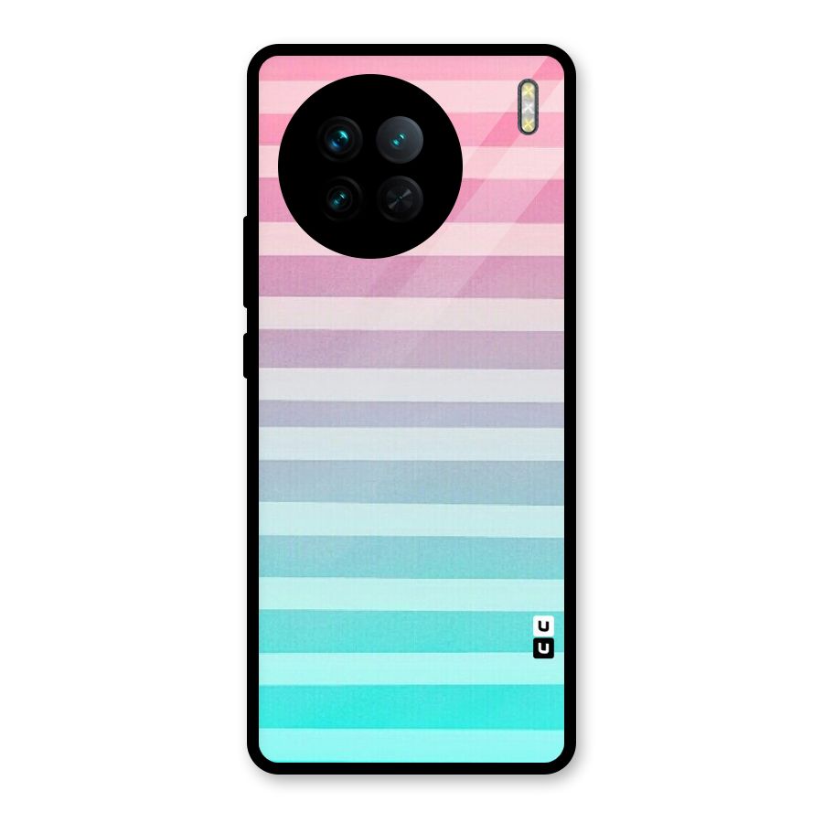 Pastel Ombre Glass Back Case for Vivo X90