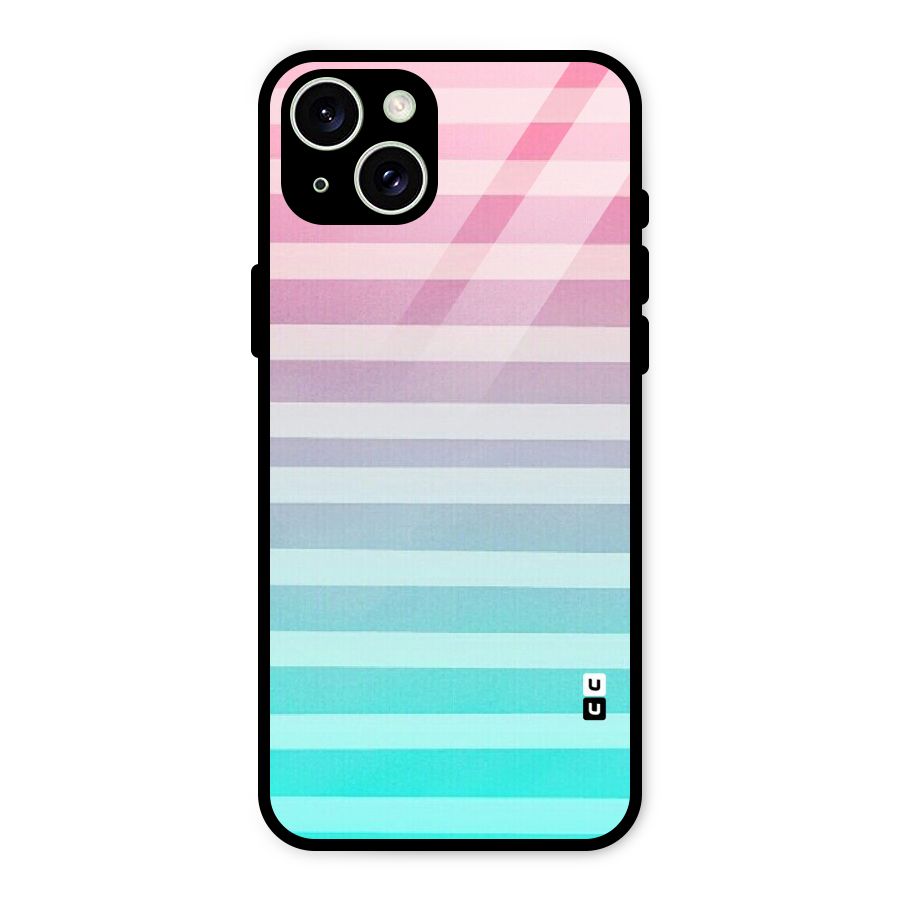 Pastel Ombre Glass Back Case for iPhone 15 Plus
