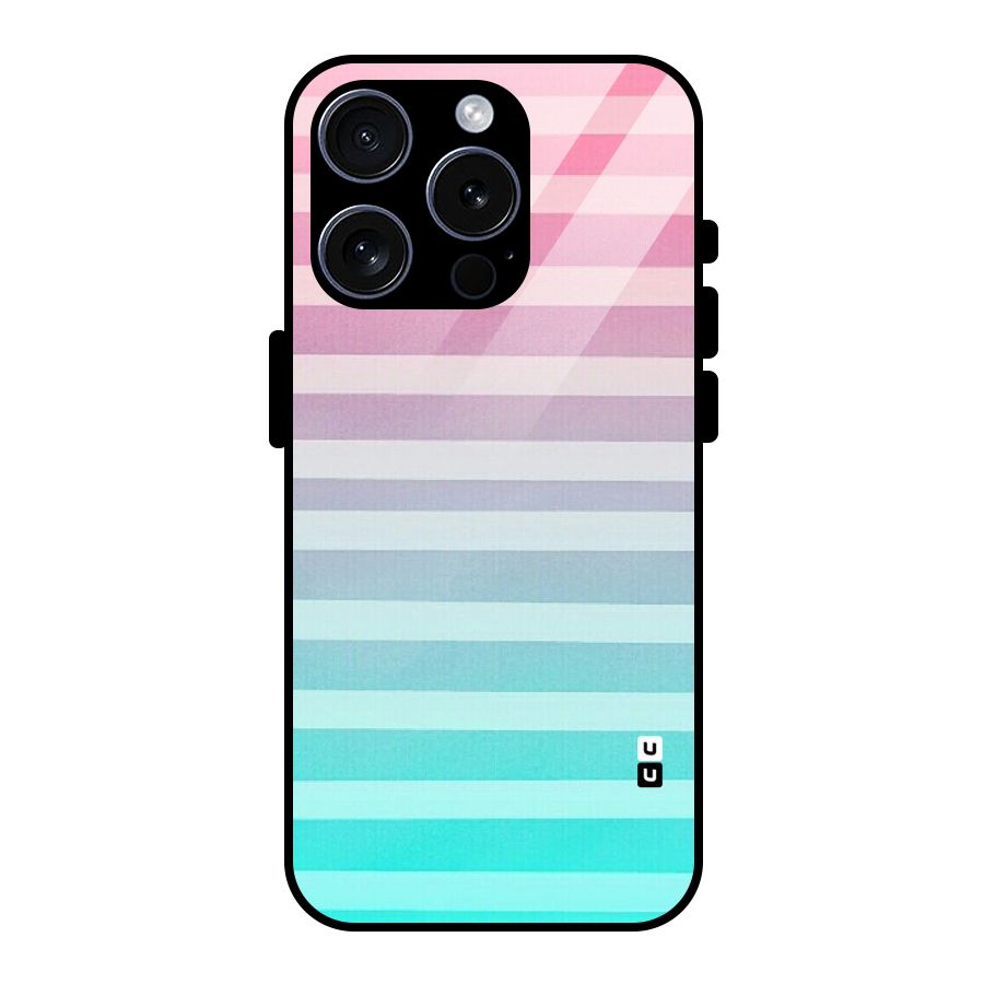 Pastel Ombre Glass Back Case for iPhone 15 Pro