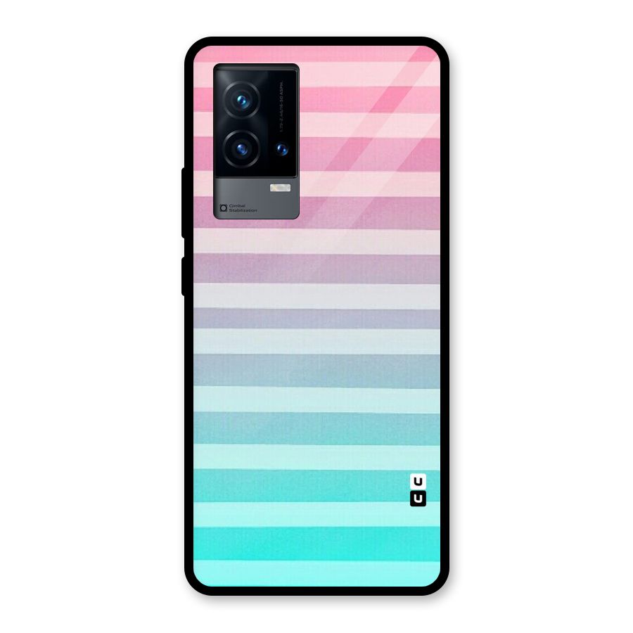 Pastel Ombre Glass Back Case for iQOO 9 5G