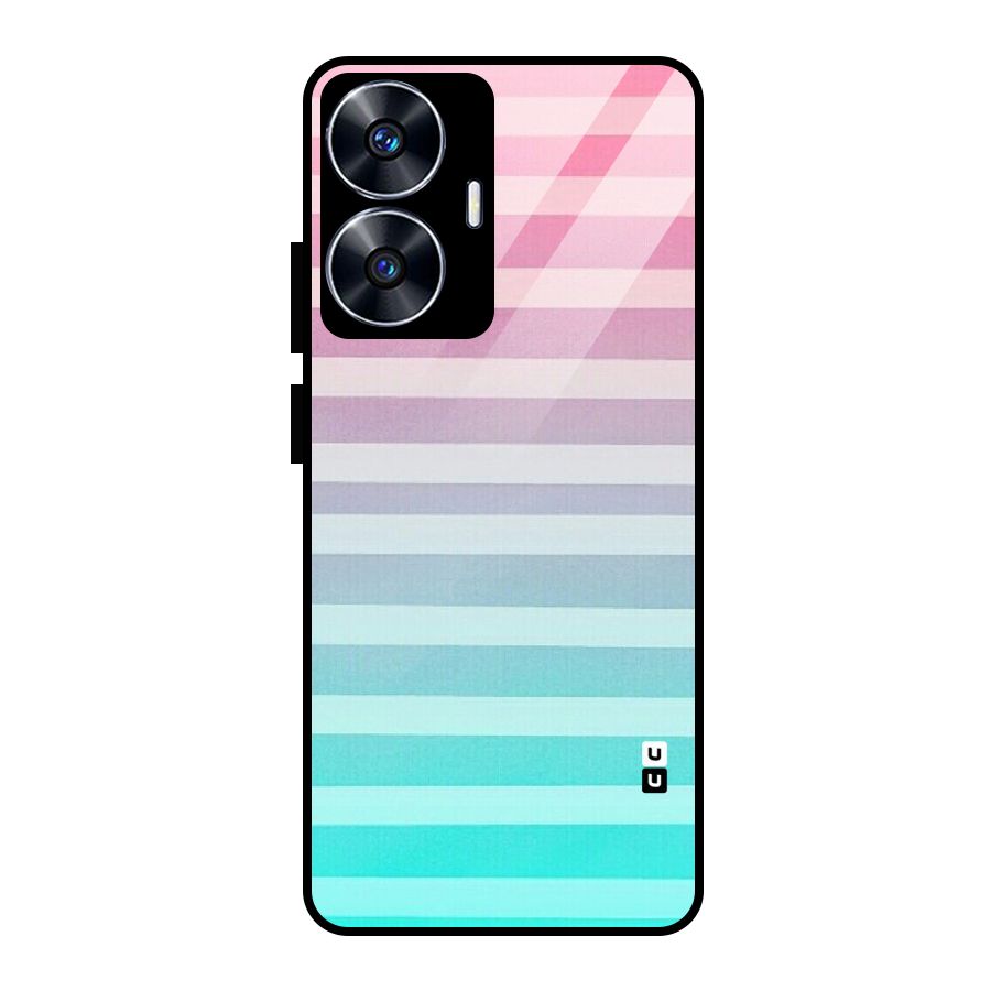 Pastel Ombre Glass Back Case for realme C55