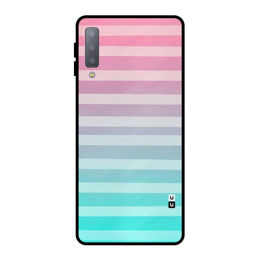 Pastel Ombre Metal Back Case for Galaxy A7 (2018)