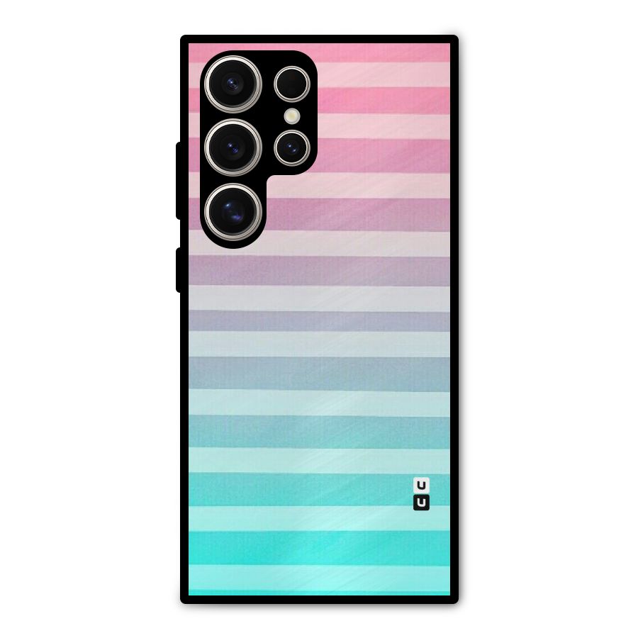 Pastel Ombre Metal Back Case for Galaxy S24 Ultra