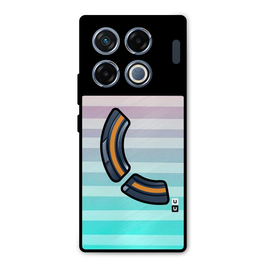 Pastel Ombre Metal Back Case for Infinix GT 20 Pro