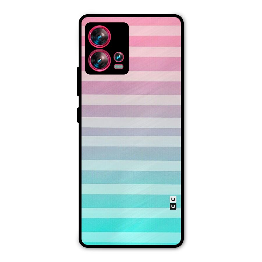 Pastel Ombre Metal Back Case for Motorola Edge 30 Fusion