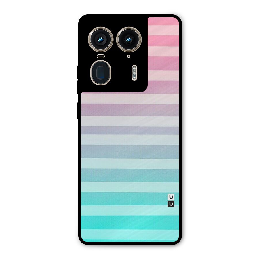 Pastel Ombre Metal Back Case for Motorola Edge 50 Ultra