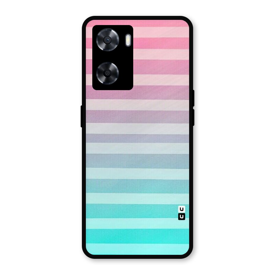 Pastel Ombre Metal Back Case for Oppo A77s
