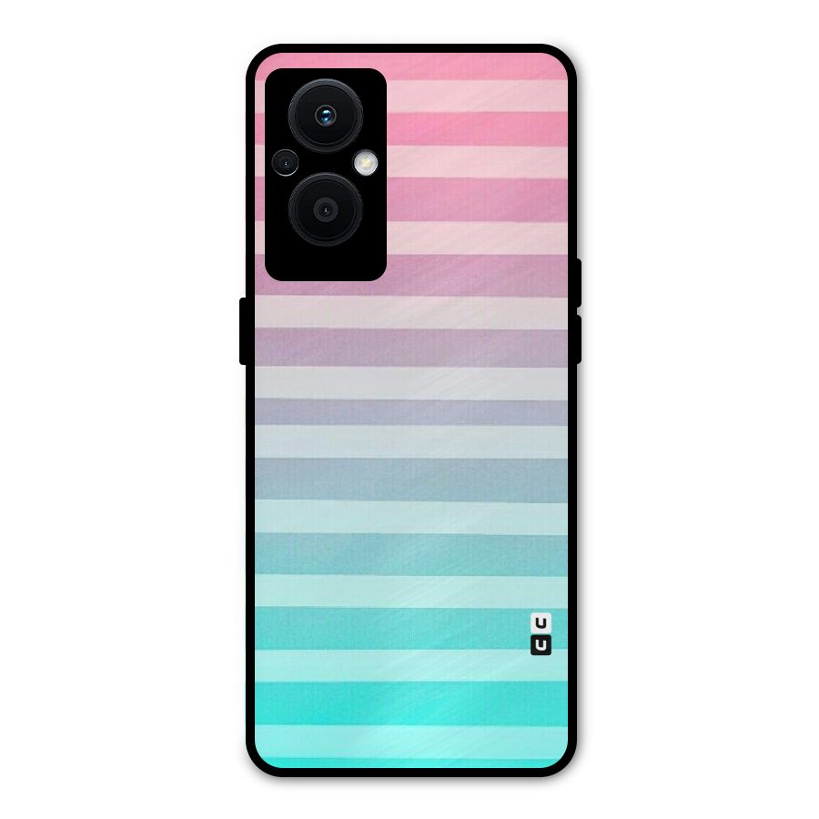 Pastel Ombre Metal Back Case for Oppo F21s Pro 5G