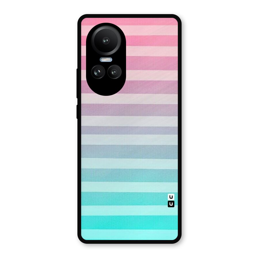 Pastel Ombre Metal Back Case for Oppo Reno10