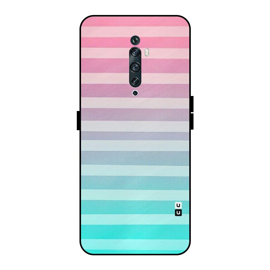 Pastel Ombre Metal Back Case for Oppo Reno2 F