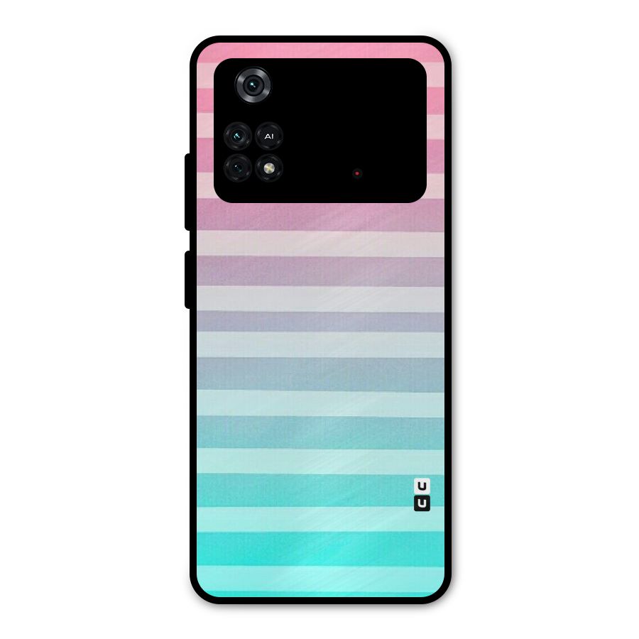 Pastel Ombre Metal Back Case for Poco M4 Pro 4G