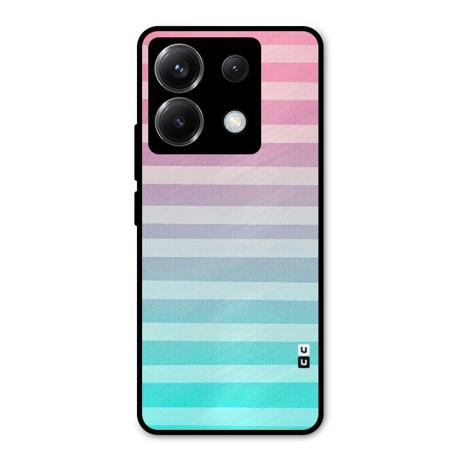 Pastel Ombre Metal Back Case for Poco X6