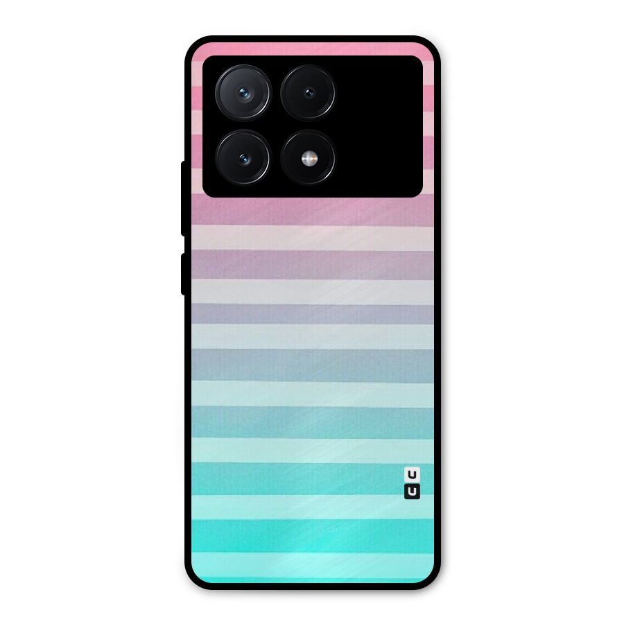 Pastel Ombre Metal Back Case for Poco X6 Pro
