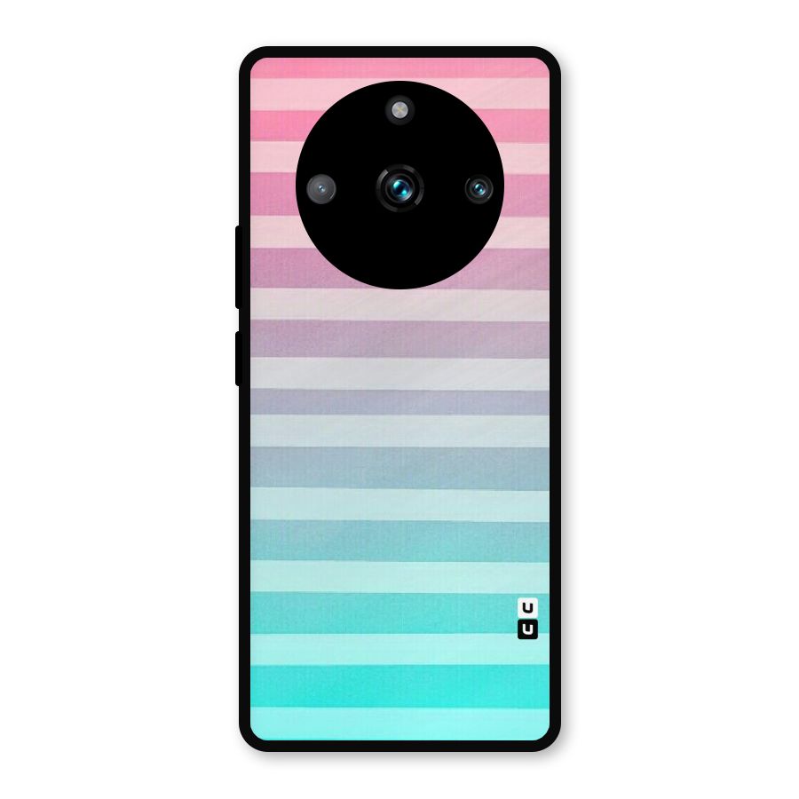 Pastel Ombre Metal Back Case for Realme 11 Pro Plus