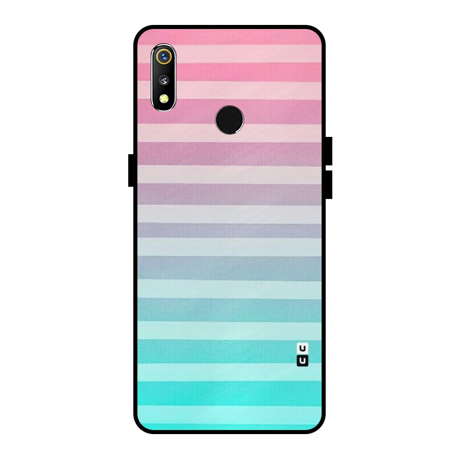 Pastel Ombre Metal Back Case for Realme 3