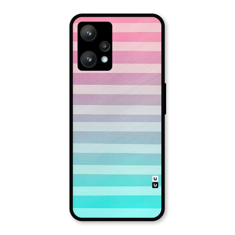 Pastel Ombre Metal Back Case for Realme Narzo 50 Pro