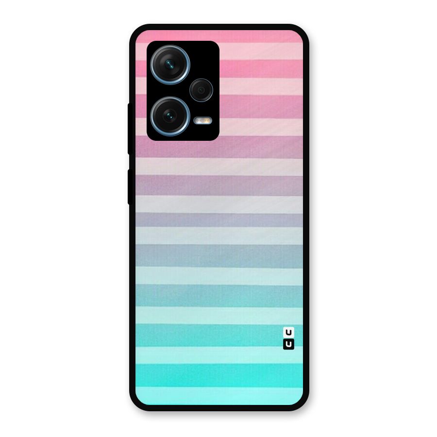 Pastel Ombre Metal Back Case for Redmi Note 12 Pro Plus 5G